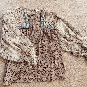 Long sleeve blouse top